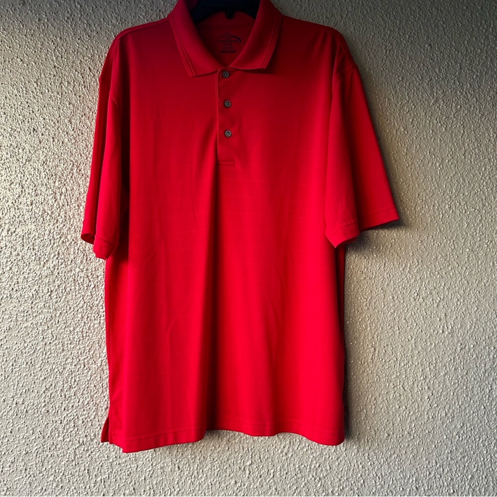 Champions Tour Mens Golf Shirt Size XL Red Short Sleeve PGA Country Club